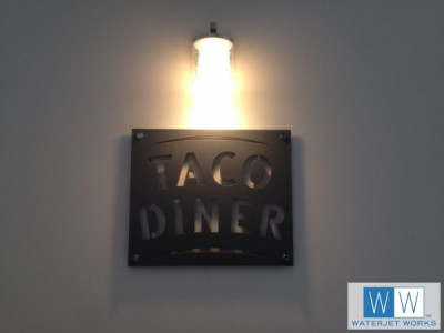 Taco Diner Sign Installed