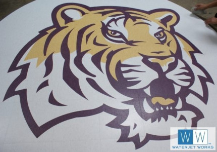 2015 Waggaman Center Court Tiger School Logo